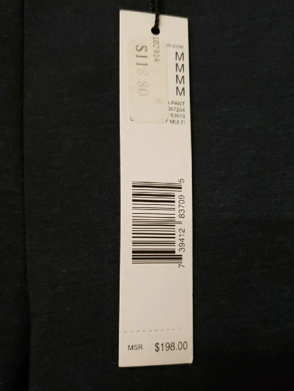 NWT Elie Tahari Navy and Black Ponte Skinny Pants Retail $198